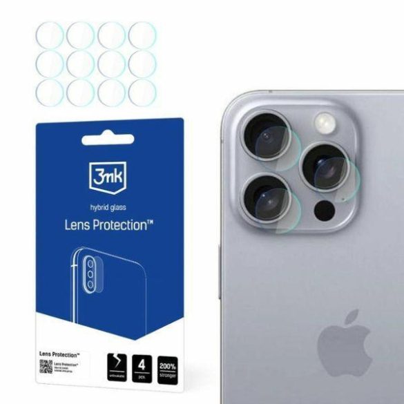 3mk Lens Protect kamera lencse védő fólia iPhone 16 Pro - 4db