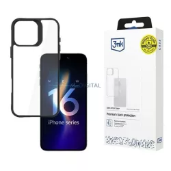   3mk SatinArmor+ tok iPhone 16 Pro Max - átlátszó fekete szegéllyel