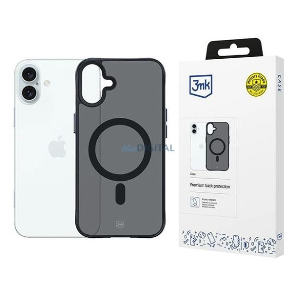 3mk Smoke MagCase tok iPhone 16 Plus - fekete