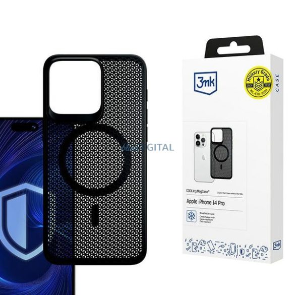 3mk COOLing MagCase tok iPhone 14 Pro - fekete