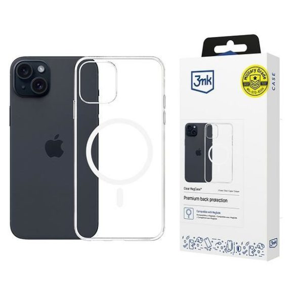 3mk Clear MagCase tok iPhone 15 - átlátszó