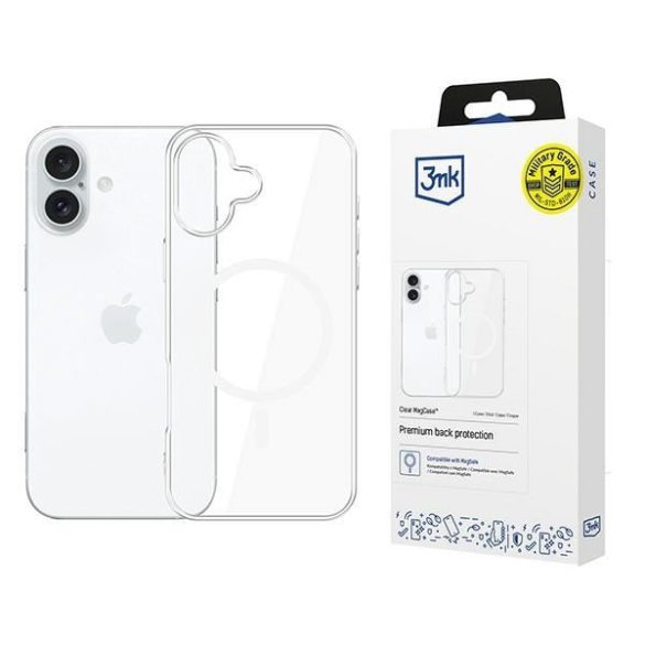 3mk Clear MagCase tok iPhone 16 - átlátszó