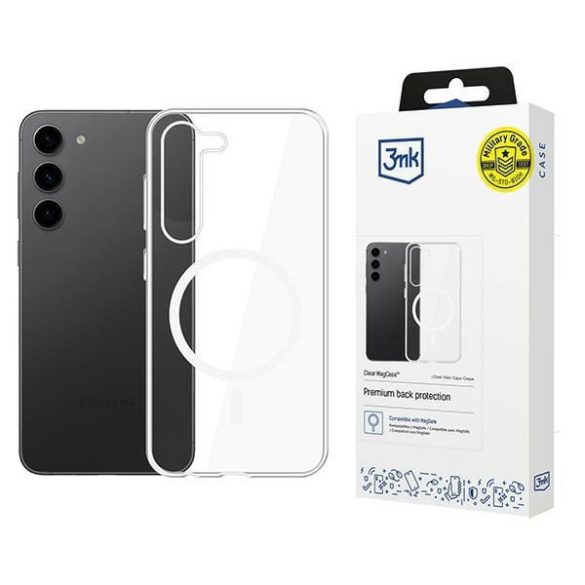 3mk Clear MagCase tok Samsung Galaxy S23 5G - átlátszó