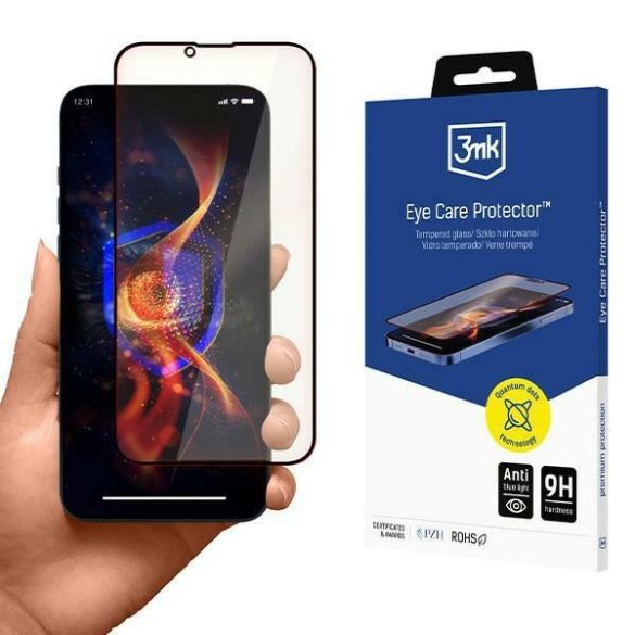 3mk EyeCare Protector kékfény szűrős edzett üveg iPhone 13/13Pro/14