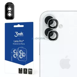   3mk Lens Protection Pro kamera lencse védő edzett üveg zöld szegéllyel iPhone 16/ 16 Plus