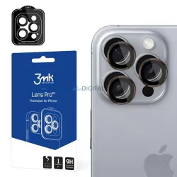   3mk Lens Protection Pro kamera lencse védő edzett üveg barna szegéllyel iPhone 16 Pro/ 16 Pro Max