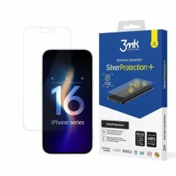   3mk SilverProtect+ antimikrobiális kijelzővédő fólia iPhone 16