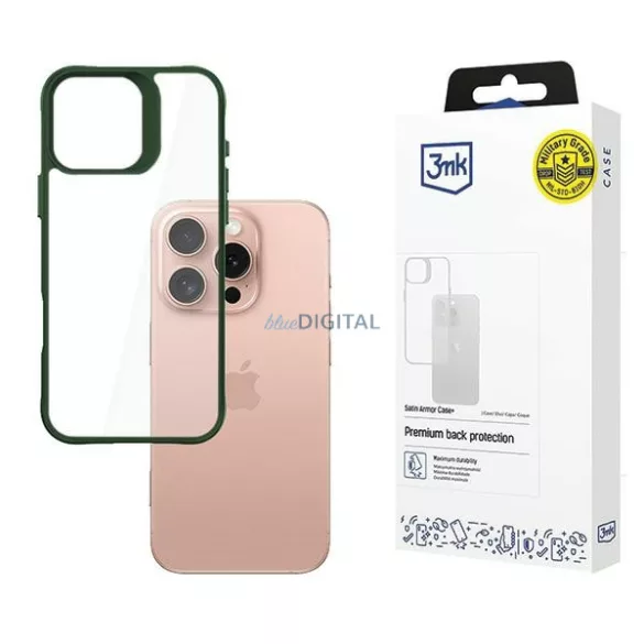 3mk SatinArmor+ tok iPhone 16 Pro - zöld