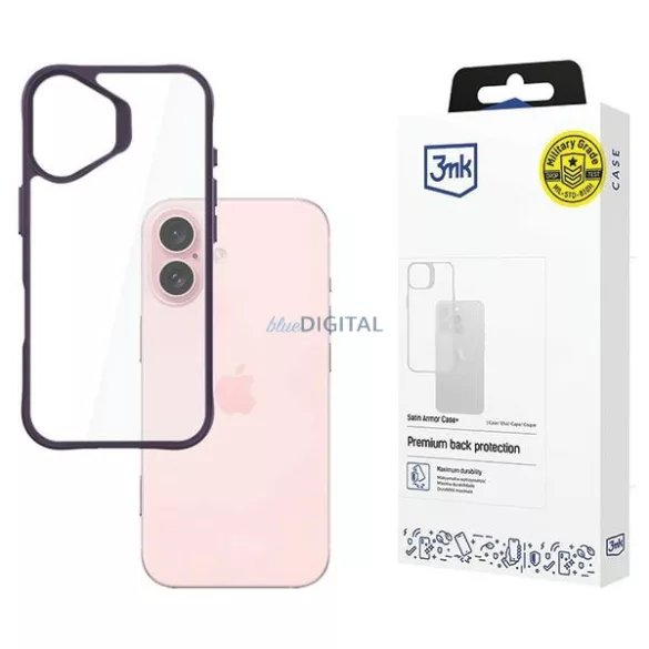 3mk SatinArmor+ tok iPhone 16 - lila