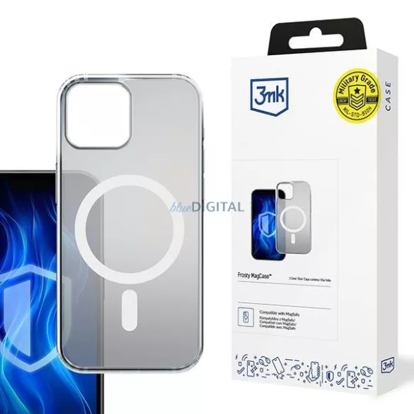 3mk Frosty MagCase tok iPhone 15 Plus - fehér