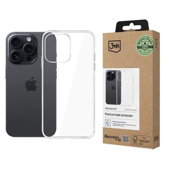 3mk ClearCase Eco tok iPhone 14 Pro - átlátszó