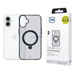   3mk Smoke Magsafe & Stand tok kitámasztóval iPhone 16 - fekete