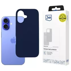 3mk Silicone tok iPhone 16 Plus - tengerészkék