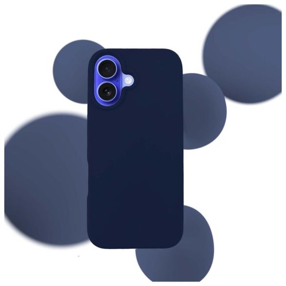 3mk Silicone tok iPhone 16 Plus - tengerészkék