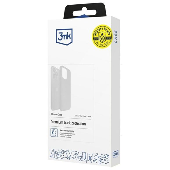 3mk Silicone tok iPhone 16 Pro Max - tengerészkék