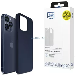 3mk Silicone tok iPhone 16 Pro - tengerészkék