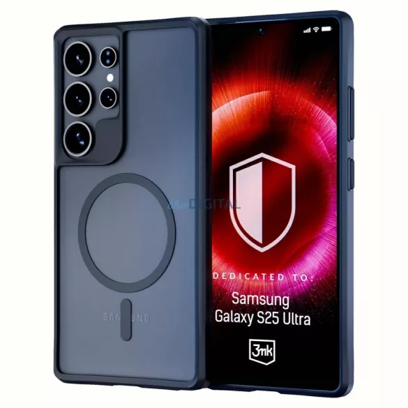 3mk Satin Armor MagCase MagSafe-kompatibilis tok Samsung Galaxy S25 Ultra - átlátszó