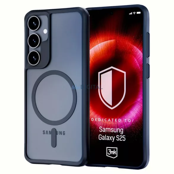 3mk Satin Armor MagCase MagSafe-kompatibilis tok Samsung Galaxy S25 - átlátszó