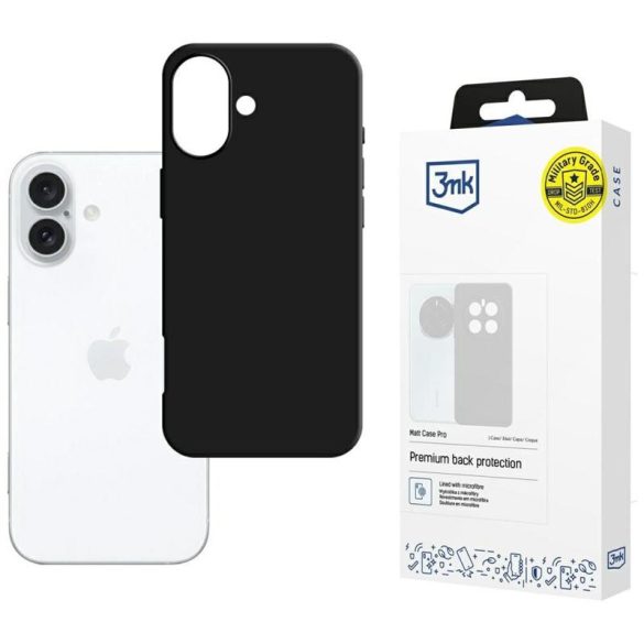 3mk Matt tok iPhone 16 Plus - fekete
