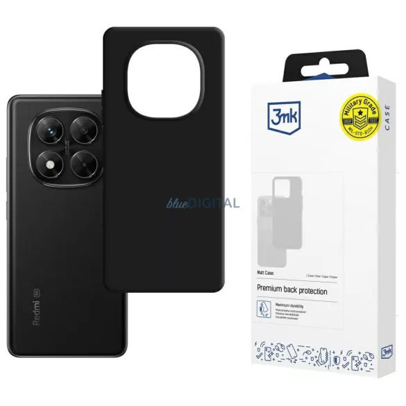 3MK Matt Tok Pro tok Redmi Note 14 PRO 5G/POCO X7 5G készülékhez, fekete