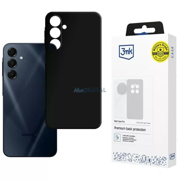 3mk Matt tok Samsung Galaxy A16 4G/5G - fekete