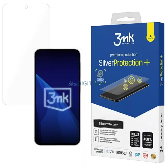 Folia antymikrobowa 3MK SilverProtect+   montowana na mokro do Samsung Galaxy A36/A56