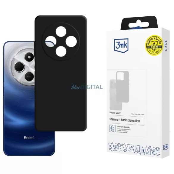 3MK Silicone tok Xiaomi Redmi 14C / Redmi A4 5G - fekete