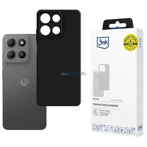 3MK Matt tok Motorola Moto G15 / G15 Power készülékhez, fekete