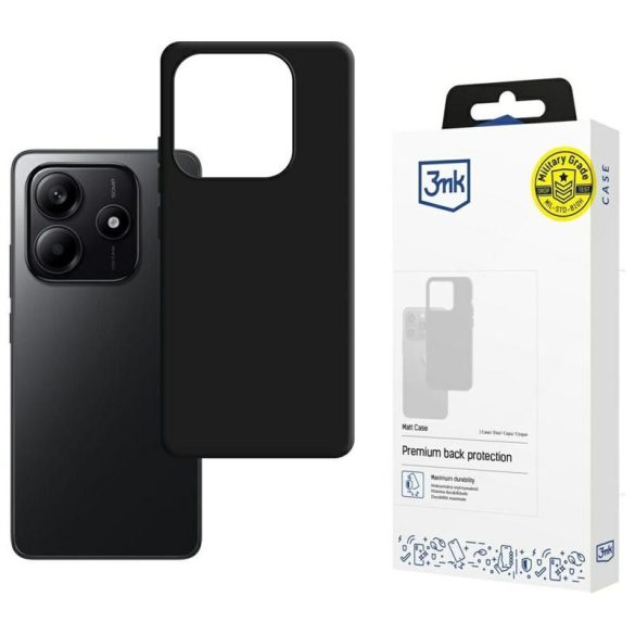 3mk Matt tok Xiaomi Redmi Note 14 4G - fekete