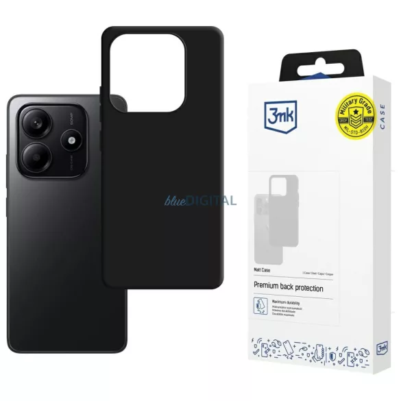 3mk Matt tok Xiaomi Redmi Note 14 4G - fekete