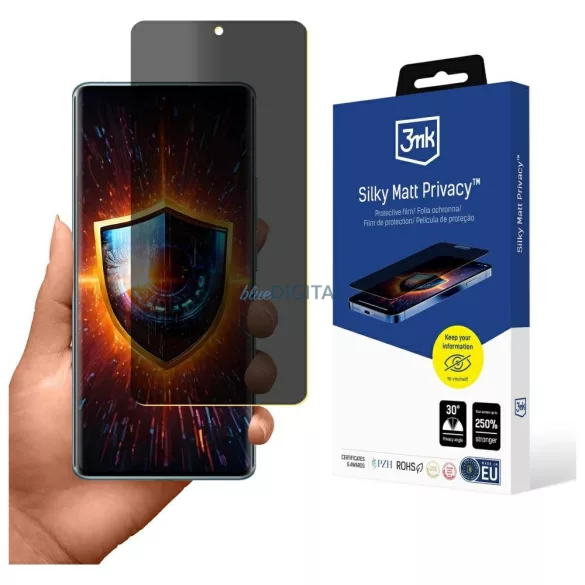 3MK Silky Matt Privacy magánéletvédő fólia a Redmi Note 14 Pro 4G