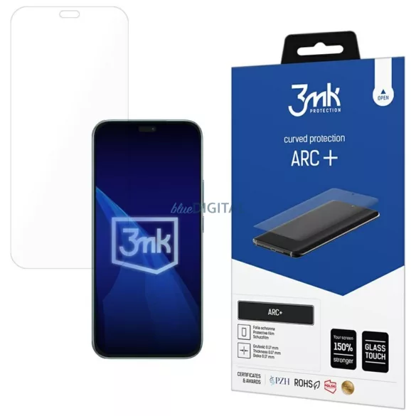 fólia 3MK ARC+ teljes képernyős védőfólia az Honor X8c