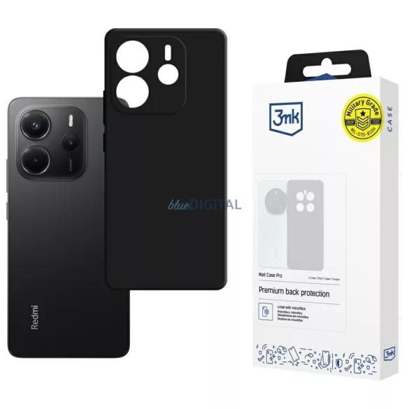 3mk Matt Pro tok Xiaomi Redmi Note 14 4G - fekete