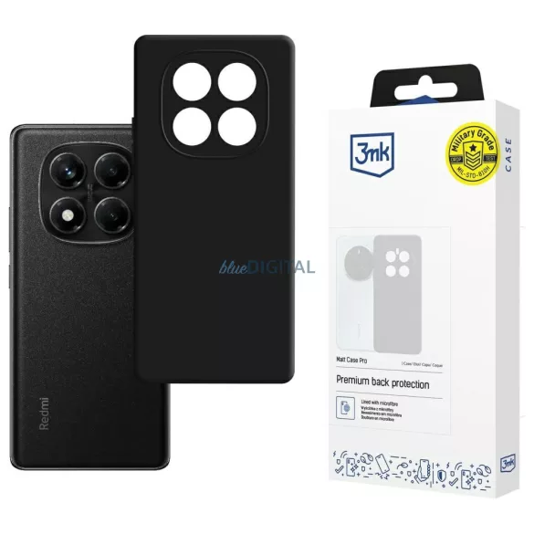 3mk Matt Pro tok Xiaomi Redmi Note 14 Pro 4G - fekete