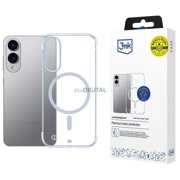 3mk Just20g MagCase MagSafe-kompatibilis tok Samsung Galaxy S25 Edge - átlátszó