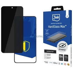   3MK HardGlass Max Privacy edzett üveg Samsung Galaxy S25 Edge, fekete