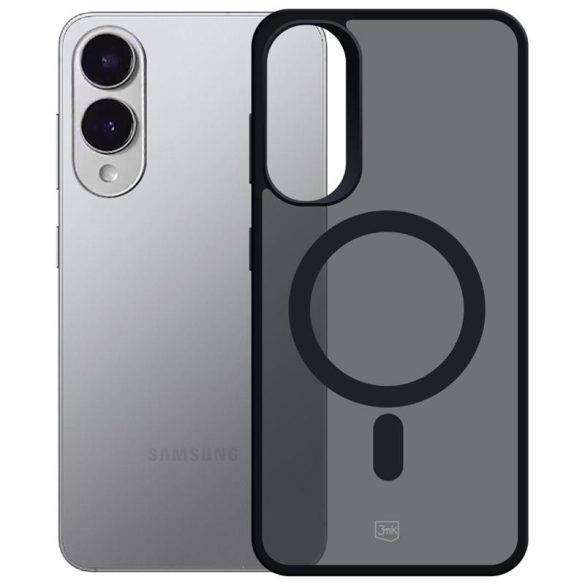 3mk Smoke MagCase MagSafe-kompatibilis tok Samsung Galaxy S25 Edge - fekete