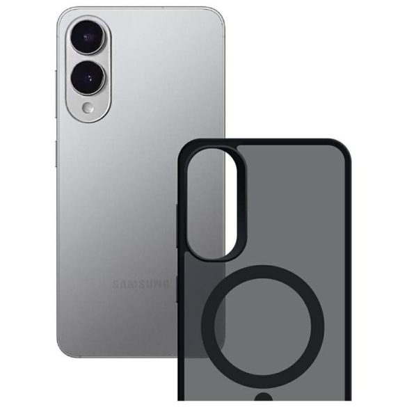 3mk Smoke MagCase MagSafe-kompatibilis tok Samsung Galaxy S25 Edge - fekete