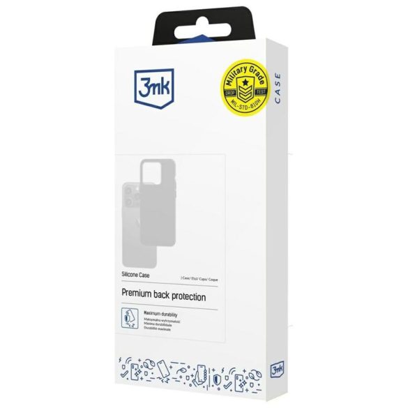 3mk Silicone tok Samsung Galaxy S25 Edge - fekete