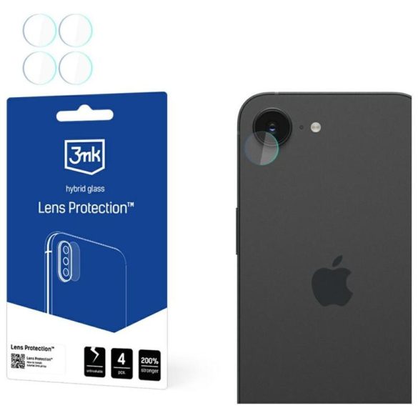 3mk Lens Protect kamera lencse védő fólia iPhone 16e - 4 db