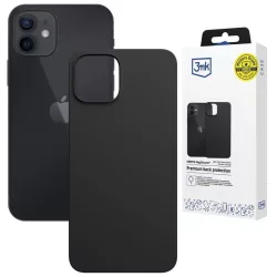   3MK Hardy MagSilicone tok Apple iPhone 12 fekete színű készülékhez