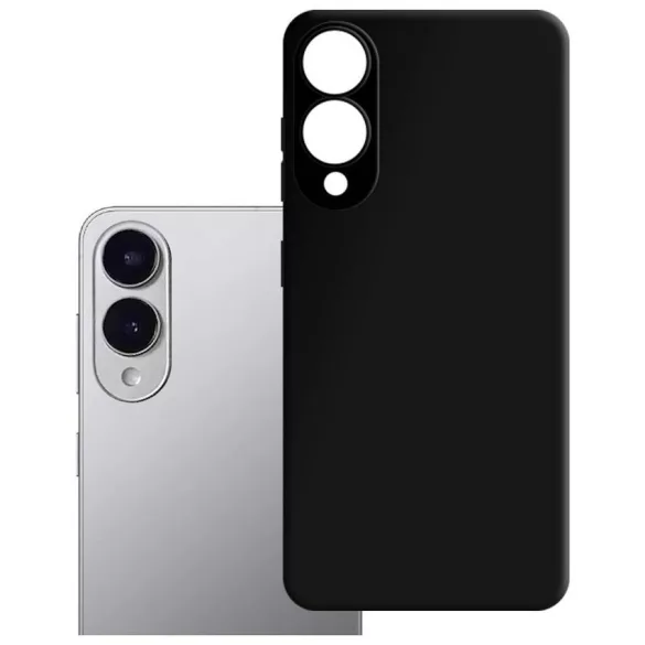 3MK Hardy MagSilicone tok Samsung Galaxy S25 Edge fekete színben