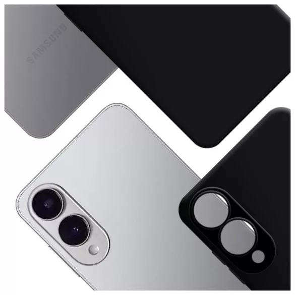 3MK Hardy MagSilicone tok Samsung Galaxy S25 Edge fekete színben