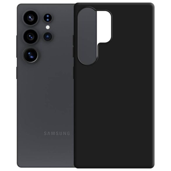 3MK Hardy MagSilicone tok Samsung Galaxy S25 Ultra fekete