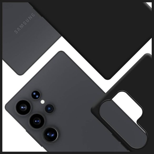 3MK Hardy MagSilicone tok Samsung Galaxy S25 Ultra fekete