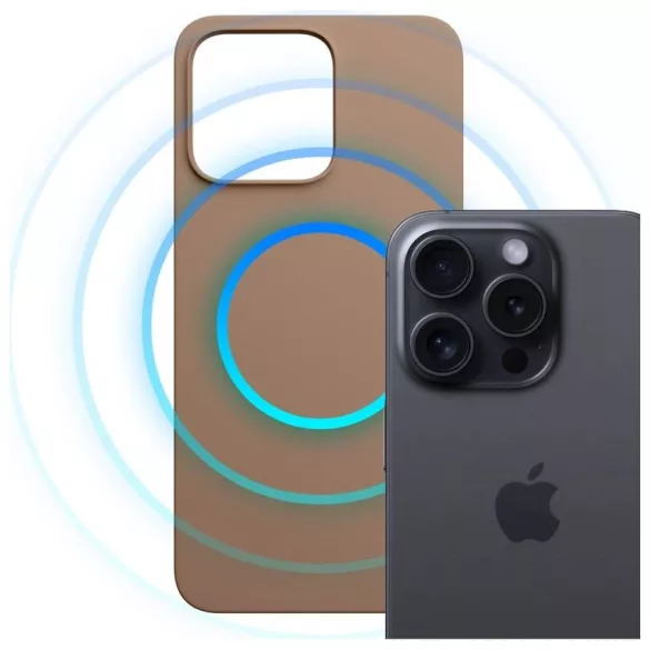 3MK Hardy MagSilicone tok Apple iPhone 15 Pro Sötétarany