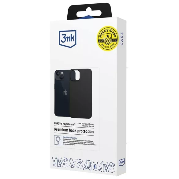 3MK Hardy MagSilicone Case for Apple iPhone 14 Plus grafit