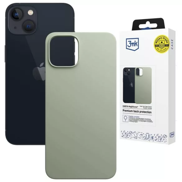 3MK Hardy MagSilicone Case for Apple iPhone 15 Zöld