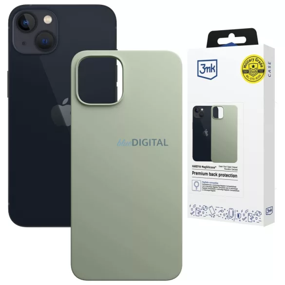 3MK Hardy MagSilicone Case for Apple iPhone 15 Zöld