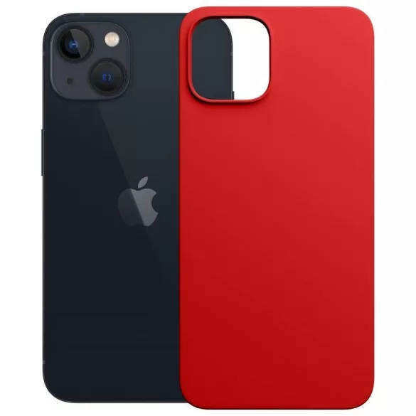 3MK Hardy MagSilicone tok Apple iPhone 14 Plus piros színű készülékhez